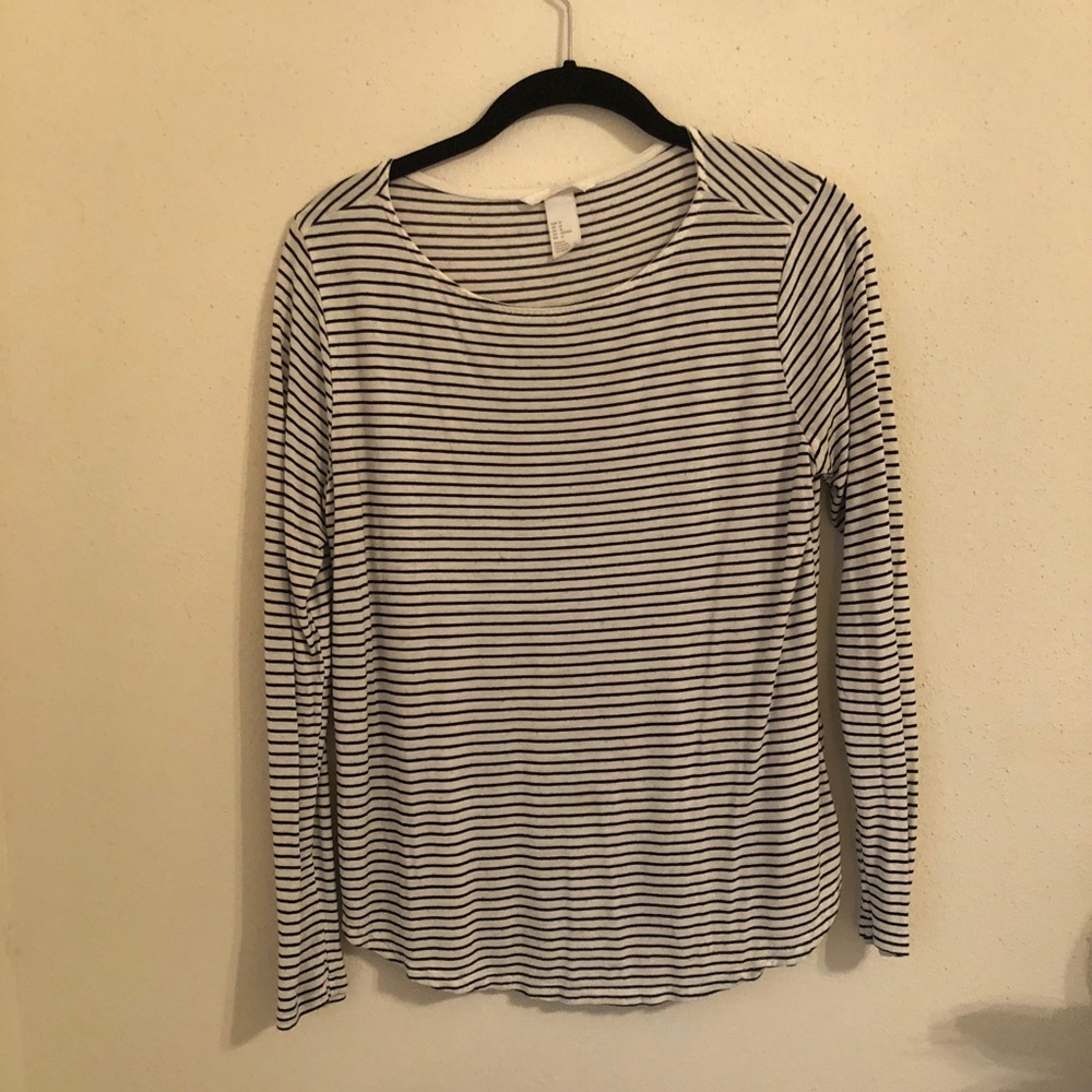 H&M striped long sleeve tee